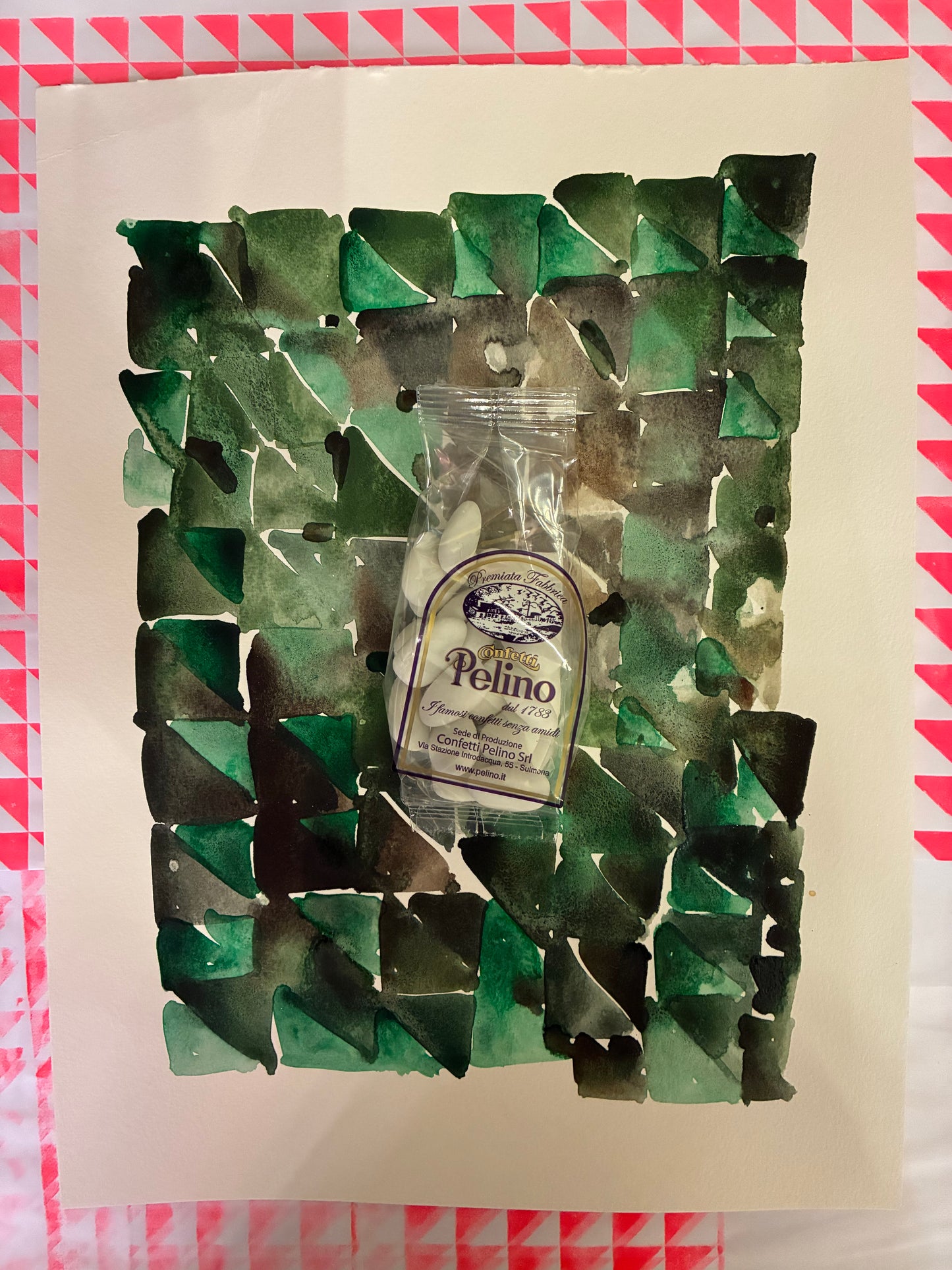 Watercolour with Pelino Sugared almonds