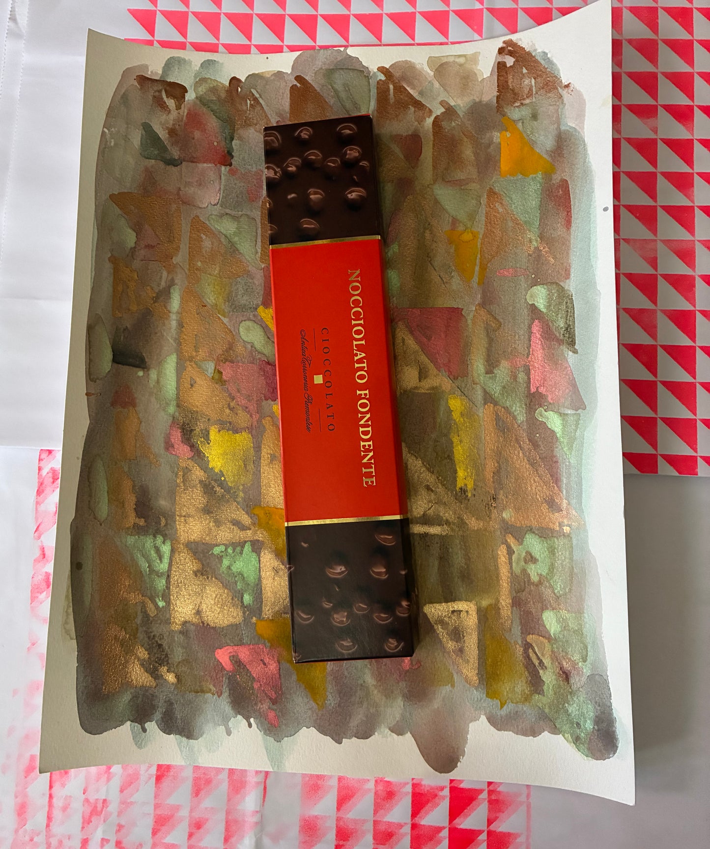 Watercolour with Nocciolato Fondente Cioccolato
